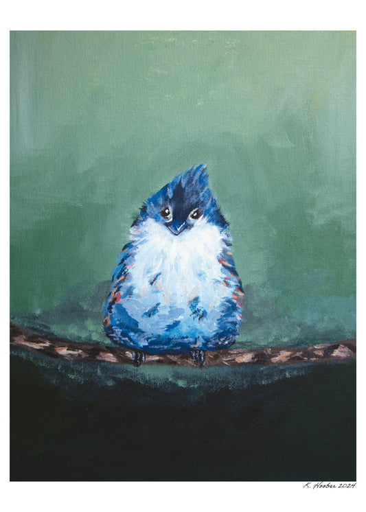 Blue Bird Print
